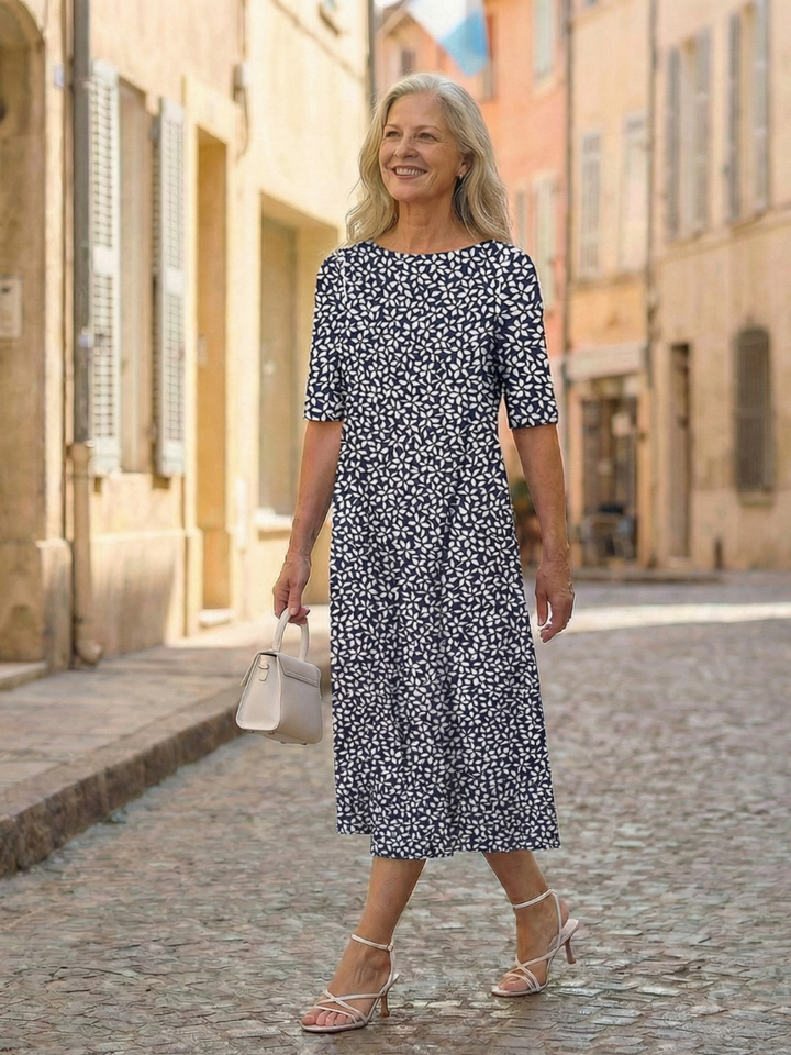 Uriah | Coastal Pattern Dress