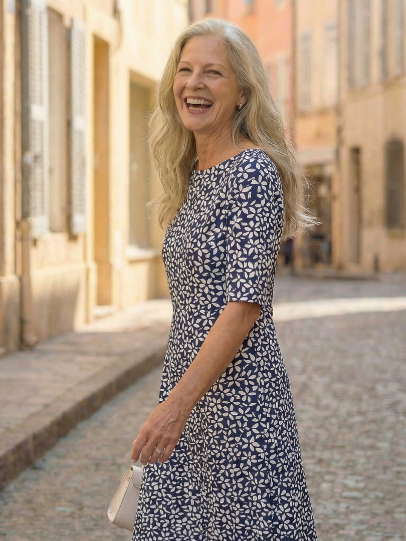 Uriah | Coastal Pattern Dress